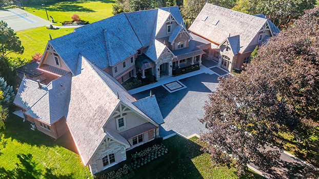 exterior arial view of home