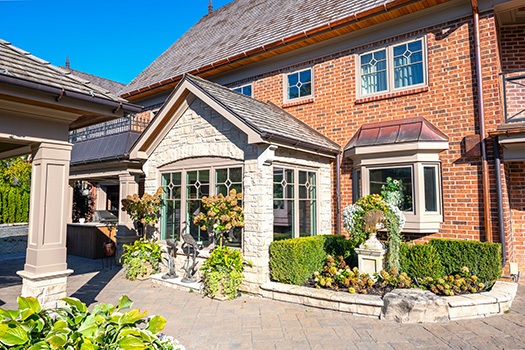 exterior, back of home